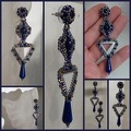 Lucinda she is made of 2,3 ,6 ,8 mm and a Drop from Lapis Lazuli and DB 0021 Miyuki 8 cm Long and 4,5 Gram each